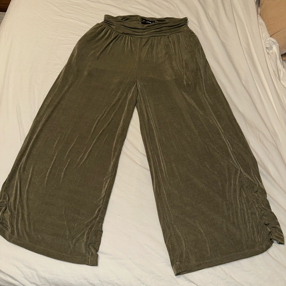 Fashion to Figure Olive Wide Leg Pants
